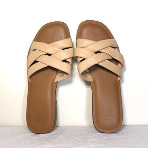 a. new day Size 9.5 Tan/Cream Sandals